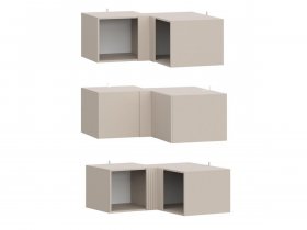 Антресоль (АН50+АН75+планка) Эккервуд (меланж) в Берёзовке - beryozovka.mebel-nsk.ru | фото