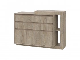 Комод 1200 22 J-Э Этна (дуб эндгрей) в Берёзовке - beryozovka.mebel-nsk.ru | фото