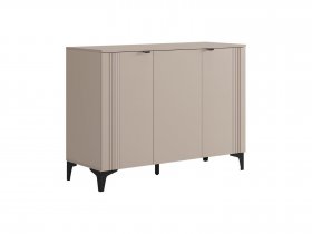 Комод 3 Рич (кашемир/фрапучино матовый/черный) в Берёзовке - beryozovka.mebel-nsk.ru | фото