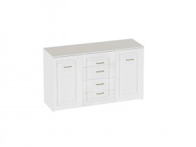 Комод 4 ящ 2 дв Манхэттен спальня в Берёзовке - beryozovka.mebel-nsk.ru | фото