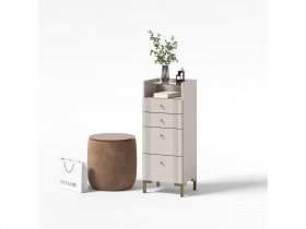 Комод 4 ящика КМ2 Одетта (дуб эндгрей/меланж) в Берёзовке - beryozovka.mebel-nsk.ru | фото