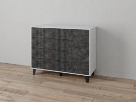 Комод «Катрин-13» (белый/мальта грей) в Берёзовке - beryozovka.mebel-nsk.ru | фото