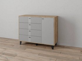 Комод «Катрин-13» (дуб крафт серый/серый) в Берёзовке - beryozovka.mebel-nsk.ru | фото