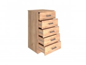 Комод Км004.1 Ирина (дуб крафт золотой) в Берёзовке - beryozovka.mebel-nsk.ru | фото
