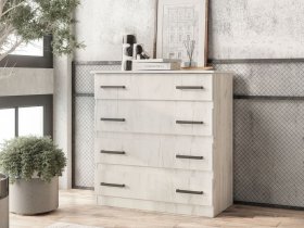 Комод Стандарт-6 NEW (дуб крафт белый) в Берёзовке - beryozovka.mebel-nsk.ru | фото