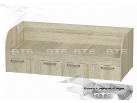 Кровать детская Сенди КР-01 (BTS) в Берёзовке - beryozovka.mebel-nsk.ru | фото