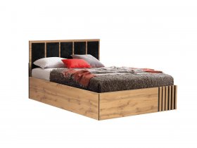 Кровать двуспальная с подъем. мех. 1,6 м Либерти 51.20 в Берёзовке - beryozovka.mebel-nsk.ru | фото