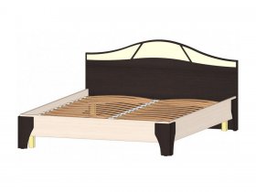 Кровать двуспальная 1,6 м Верона (Линаура) в Берёзовке - beryozovka.mebel-nsk.ru | фото