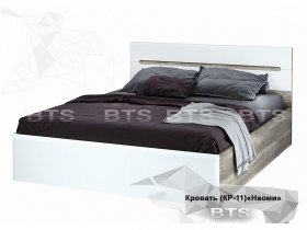 Кровать двуспальная 1,6 м  Наоми КР-11 в Берёзовке - beryozovka.mebel-nsk.ru | фото