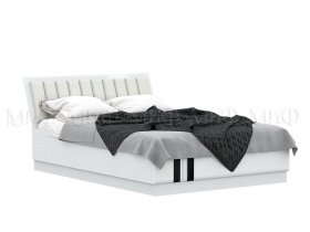 Кровать двуспальная с подъем.мех. 1,6м Магнолия в Берёзовке - beryozovka.mebel-nsk.ru | фото