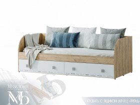 Кровать с ящиками Тренд КР-01 в Берёзовке - beryozovka.mebel-nsk.ru | фото