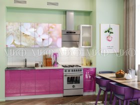 Кухонный гарнитур Вишневый цвет в Берёзовке - beryozovka.mebel-nsk.ru | фото