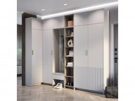 Модульная прихожая Пандора (кашемир/MF03) в Берёзовке - beryozovka.mebel-nsk.ru | фото
