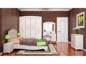 Модульная спальня Каролина в Берёзовке - beryozovka.mebel-nsk.ru | фото