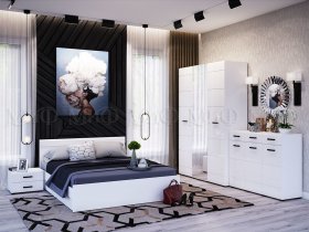 Модульная спальня Нэнси NEW в Берёзовке - beryozovka.mebel-nsk.ru | фото