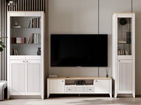 Модульная стенка Валенсия в Берёзовке - beryozovka.mebel-nsk.ru | фото