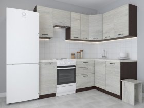 Модульная угловая кухня 1,4м*2,1м Лада (пикард) в Берёзовке - beryozovka.mebel-nsk.ru | фото