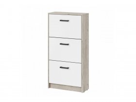 Обувница ОБ-3 Вега (дуб крафт серый/белый) в Берёзовке - beryozovka.mebel-nsk.ru | фото