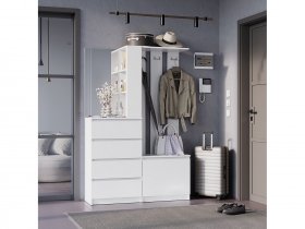 Прихожая Симпл ПР-04 (белый) в Берёзовке - beryozovka.mebel-nsk.ru | фото
