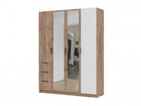 Шкаф четырехстворчатый 1600 ШК-04 Орегон в Берёзовке - beryozovka.mebel-nsk.ru | фото