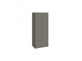 Шкаф для одежды с 2 дверями Наоми (джут/фон серый) СМ-208.07.03 в Берёзовке - beryozovka.mebel-nsk.ru | фото