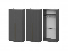 Шкаф ШК-100 Эккервуд (графит) в Берёзовке - beryozovka.mebel-nsk.ru | фото