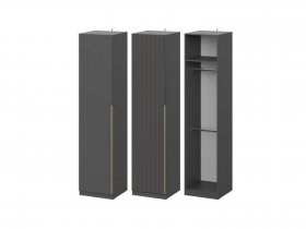 Шкаф ШК-50 Эккервуд (графит) в Берёзовке - beryozovka.mebel-nsk.ru | фото