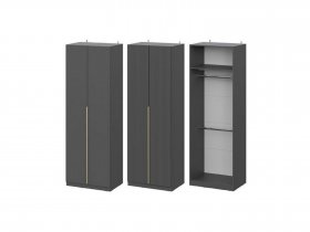 Шкаф ШК-75 Эккервуд (графит) в Берёзовке - beryozovka.mebel-nsk.ru | фото