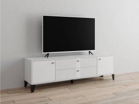 Тумба под ТВ Парус-10 (белый/белый снег) в Берёзовке - beryozovka.mebel-nsk.ru | фото