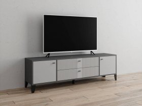 Тумба под ТВ Парус-10 (графит/светло-серый) в Берёзовке - beryozovka.mebel-nsk.ru | фото